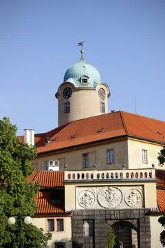 Podebrady Castle (Chateau Podebrady) Stock Photos