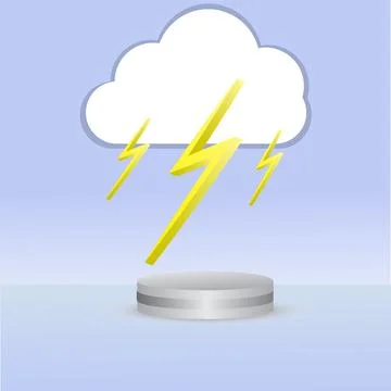 Podium 3d circle geometric shape blue gray white shadow background abstract c Stock Illustration