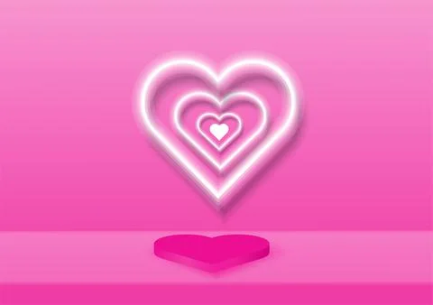 Podium 3d geometric shape  background minimalist abstract vector illustration Stock Illustration