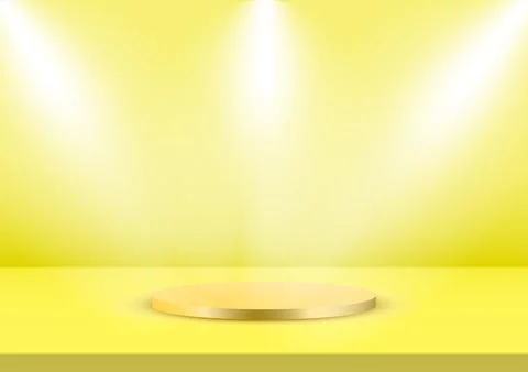 Podium 3d geometric shape  background minimalist abstract vector illustration Stock Illustration