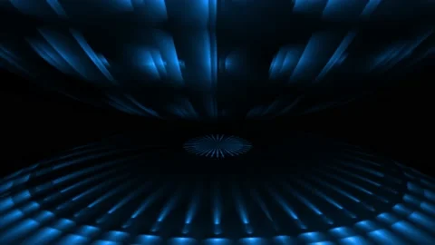 Podium abstract circle light rays blue Stock-Footage 201139710