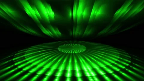 Podium abstract circle light rays green Stock Footage 201139910