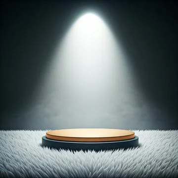 A podium and background with spotlightlight   Stock Photos