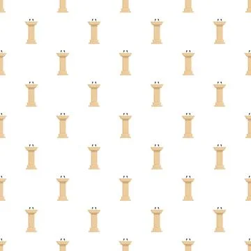Podium and microphone pattern for public speaking Stock Illustration