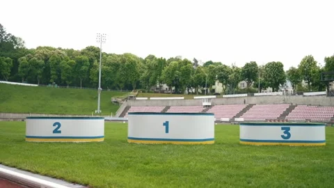 Podium for awarding athletes. Stock Footage 274420496