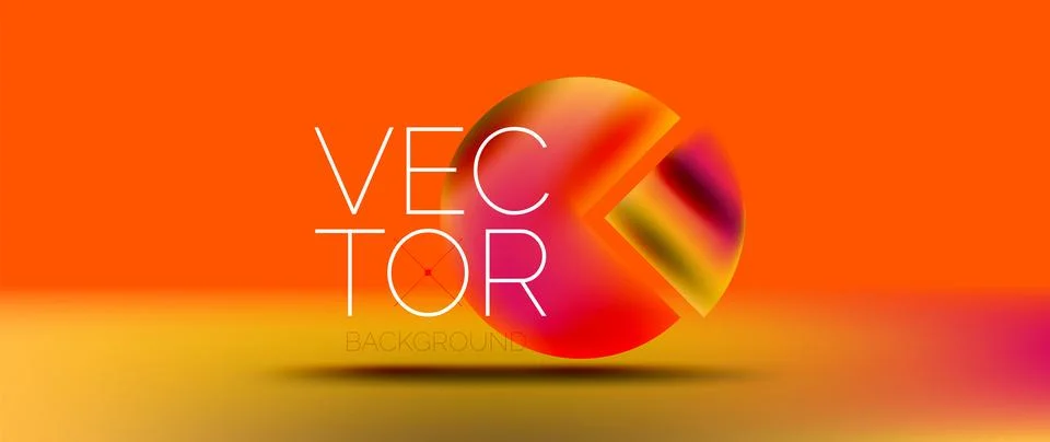 Podium background adorned with fluid gradient color geometric shapes. Eye Stock Illustration