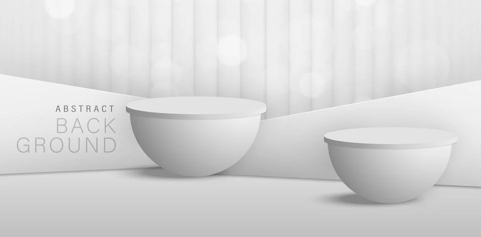 Podium circle gray Stock Illustration