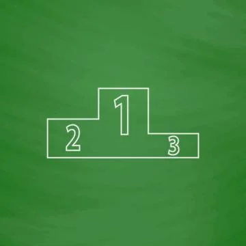 Podium computer symbol Stock Illustration
