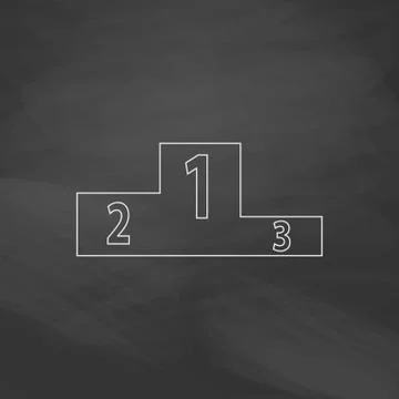 Podium computer symbol Stock Illustration