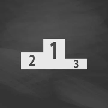 Podium computer symbol Stock Illustration