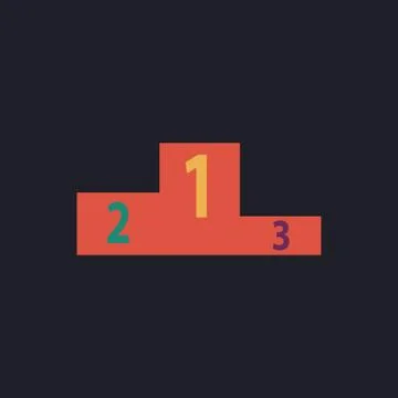 Podium computer symbol 스톡 일러스트