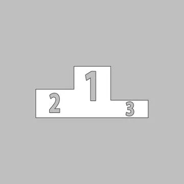 Podium computer symbol Stock Illustration