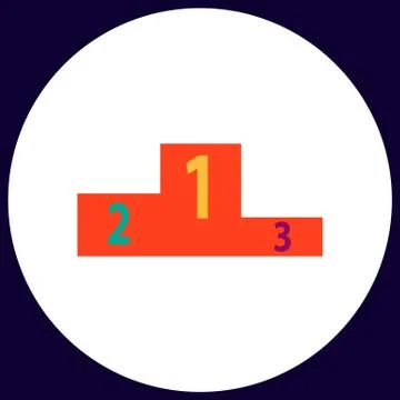 Podium computer symbol Stock Illustration