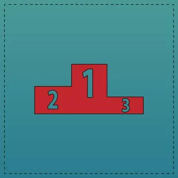 Podium computer symbol 스톡 일러스트