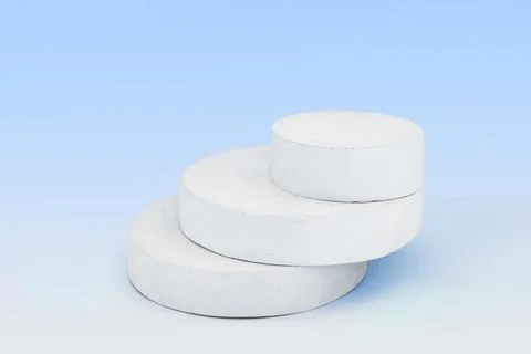 Podium for Cosmetic, Soap, Items Presentation. Abstract Minimal Geometric S.. Stock Illustration