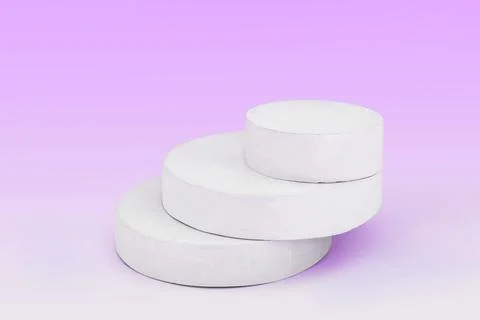 Podium for Cosmetic, Soap, Items Presentation. Abstract Minimal Geometric S.. Stock Illustration