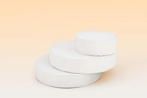 Podium for Cosmetics, Soap, Items Presentation. Abstract Minimal Geometric Sp Stock Illustration