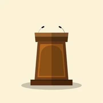 Podium Flat graphic design-Vector Illustration Stock Illustration