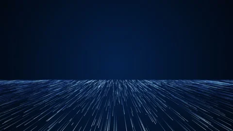 A podium in the form of a plane of flying blue particle tracks on a blue bac Stock Footage 283099734