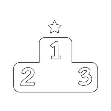 Podium icon Stock Illustration