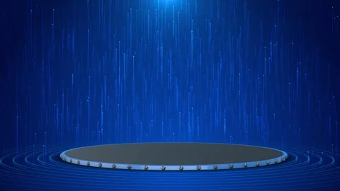 Podium Luxury studio stage 3D Award party stage glitter animation. lights rays Stock Footage 333794094