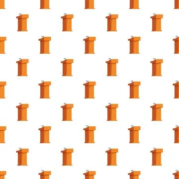 Podium pattern for public speaking and presentation イラスト素材
