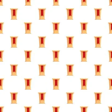 Podium pattern repeating across a white background Illustrazione stock