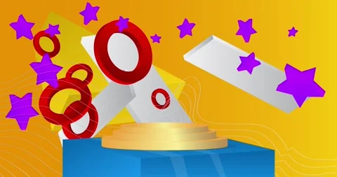 Podium platform Stage on yellow Stock Footage 339084179