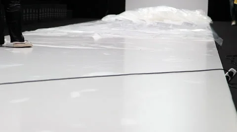 Podium preparation 4 Stock Footage 37404832