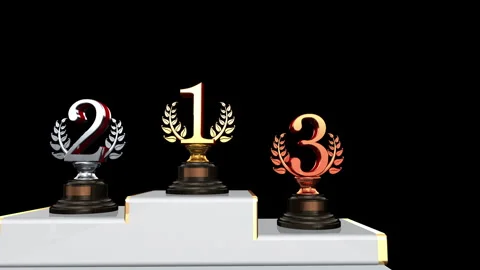 Podium Prize 23 Trophy Bb2 Stock Footage 262168670