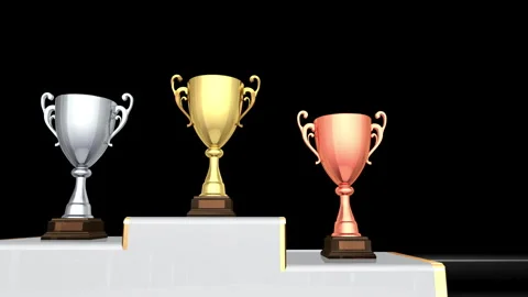 Podium Prize 23 Trophy Cup Fa2 Stock Footage 262093548