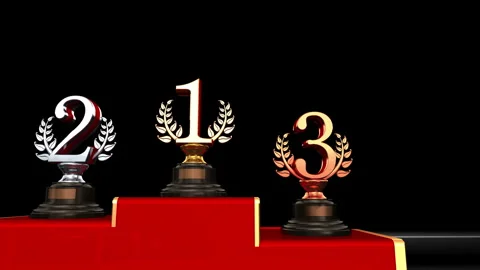 Podium Prize 23 Trophy Fb 스톡 동영상 262082504