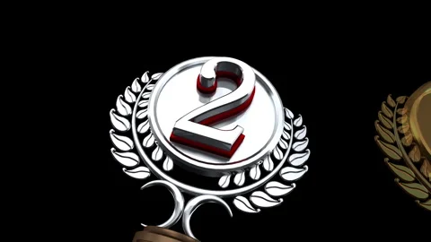 Podium Prize Trophy Cc2 Stock Footage 259652519