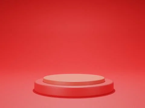 Podium for product display, 3d rendering illustration. Stock Illustration