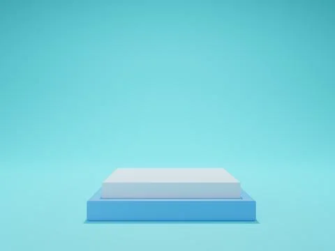 Podium for product display, 3d rendering illustration. Stock Illustration