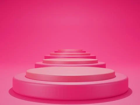 Podium for product display, 3d rendering illustration. Stock Illustration