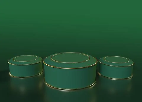 Podium for product display, 3d rendering illustration. Stock Illustration