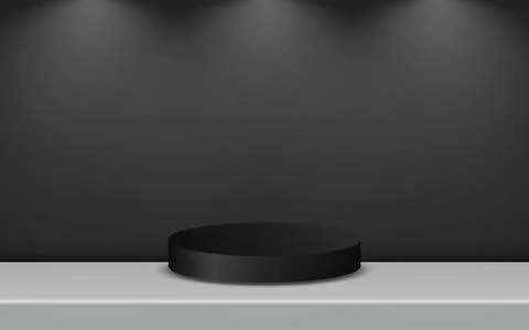 Podium Product Platform Presentation Background Mockup Template. Vector Ill.. Stockillustratie