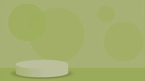 Podium scene green background animation Stock Footage 313247252