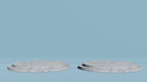 Podium scene with rotating geometric platform. Video stock 260776120