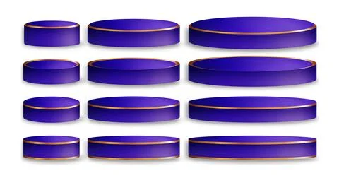 Podium set Stock Illustration