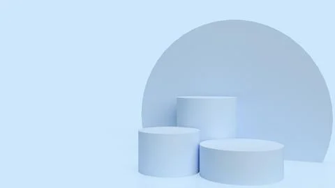 The podium for show product 3d rendering Stock Illustration