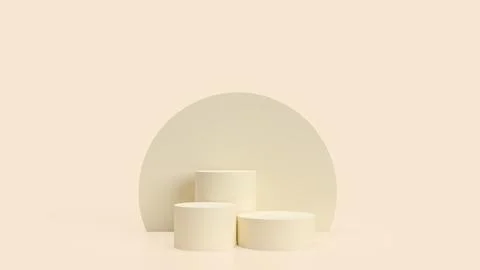 The podium for show product 3d rendering Stock Illustration