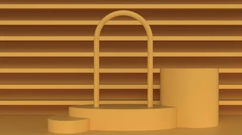 Podium stand for product presentation Stock Illustration
