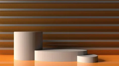 Podium stand for product presentation Stock Illustration