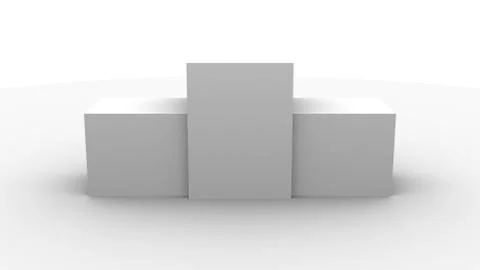 Podium winner 3d rendering Stock Illustration