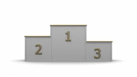 Podium winner 3d rendering Stock Illustration