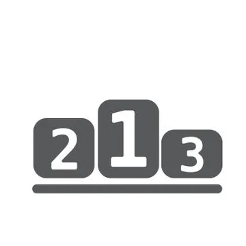 Podium winners icon Stock Illustration