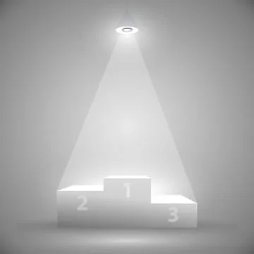 Podium for the winners Illustrazione stock