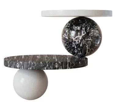 Podiums made from marble are displayed on a clear background. This design f.. Stock Illustration
